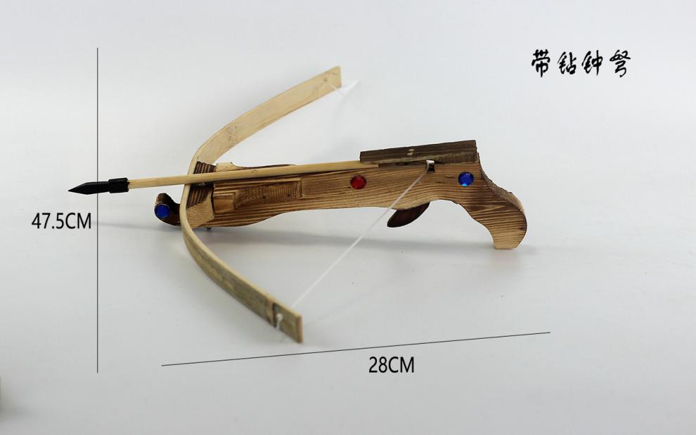 十字驽成人弓箭木制手工磨削户外射击模型软胶头无杀伤力60麻弓箭头