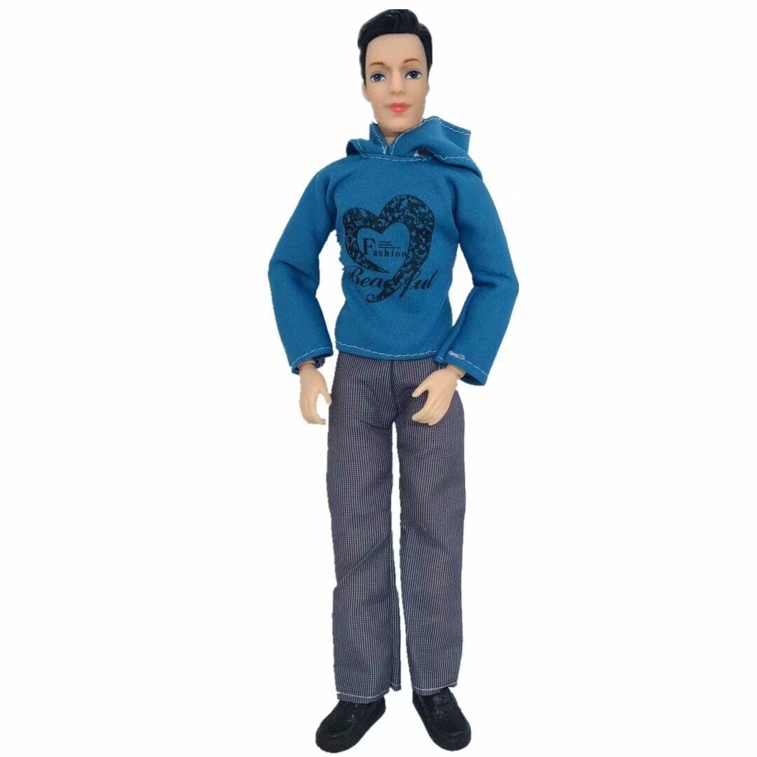 儿童30厘米洋娃娃王子男生版帅气男娃娃男朋友过家家换装玩具人偶 h83