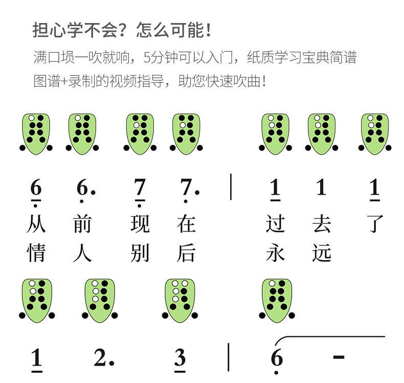 十孔埙的吹法图解图片