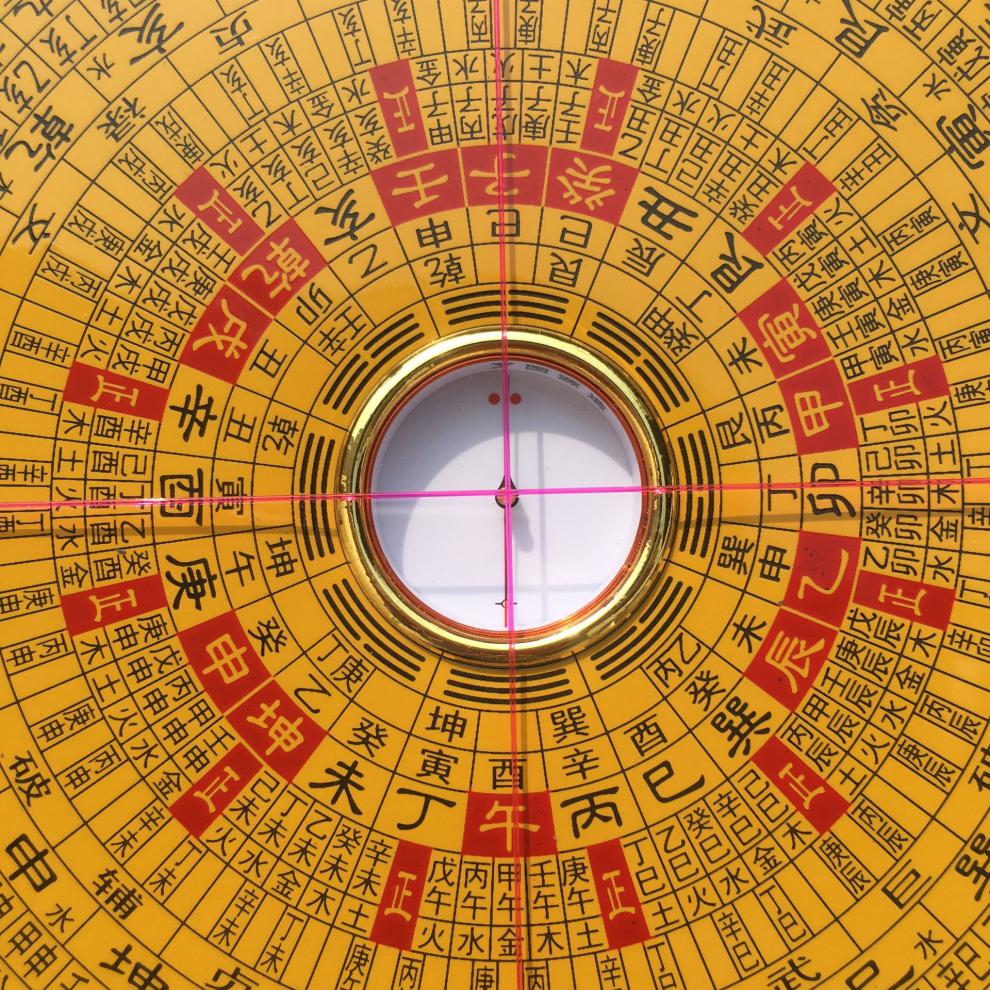 正宗纯铜罗盘高精度风水盘9寸三元三合综合盘随身罗经 六寸综合26层金