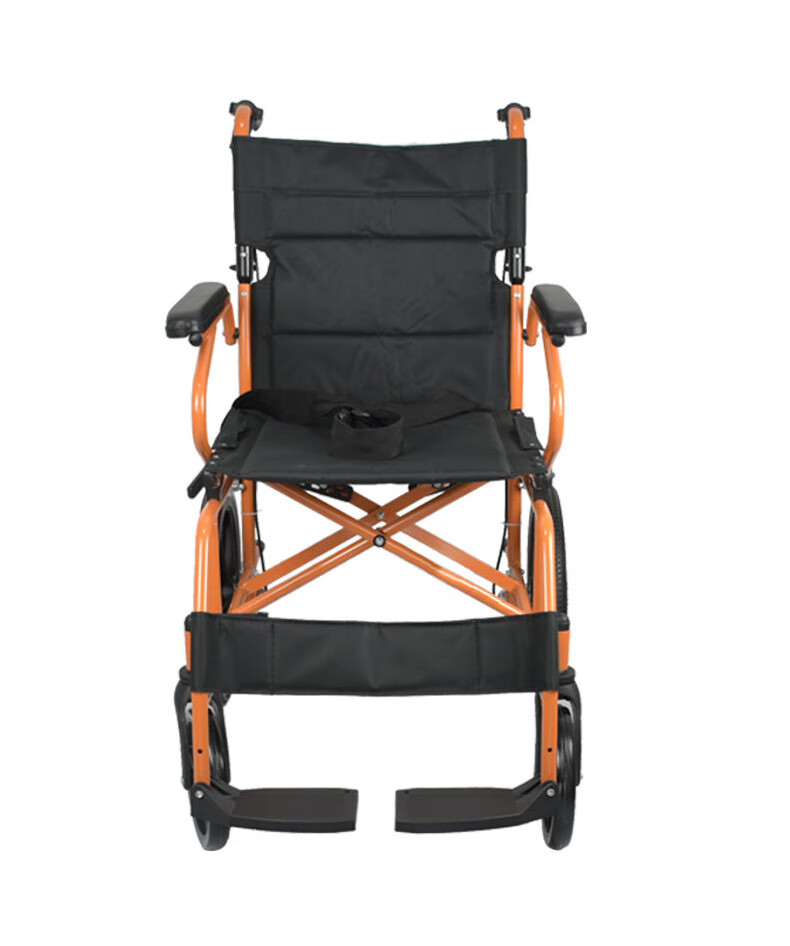 jd健康轮椅可折叠超轻便携小老人家用铝合金代步车手推多功能轮椅16寸