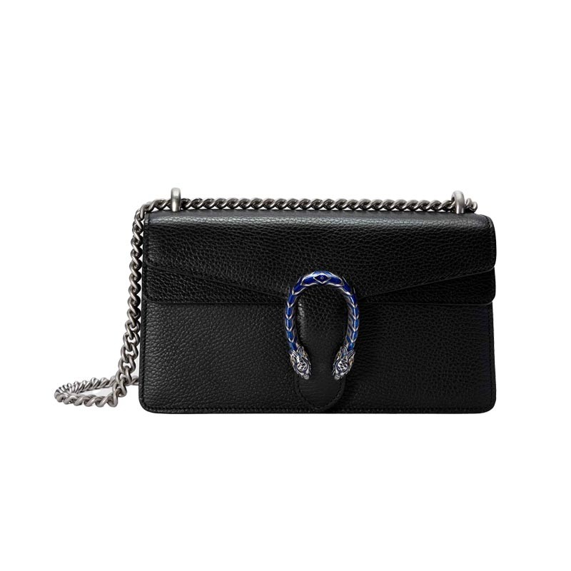 gucci古驰dionysus系列小号珐琅虎头锁扣肩背包单肩包 0jnan 1101黑色