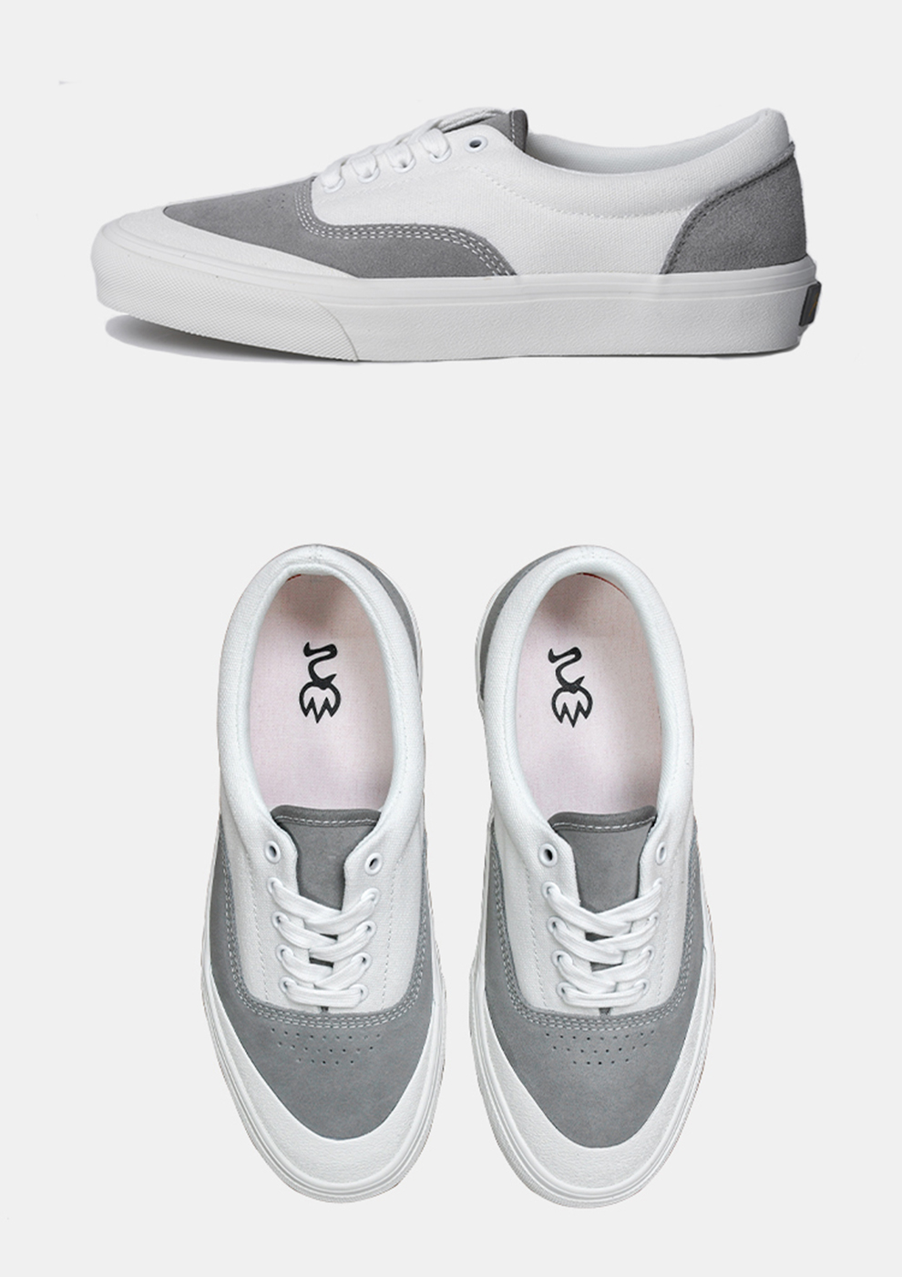 极路客店彩虹夹心系列男女学生情侣百搭休闲鞋牛翻反毛皮低帮运动耐磨