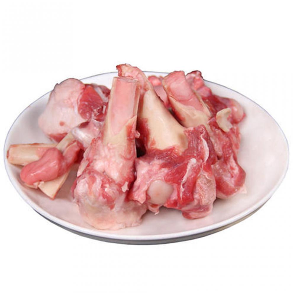 带肉带髓羊腿骨羊腿骨羊棒骨羔羊骨头煲羊汤食材十字丽日带肉带髓羊腿