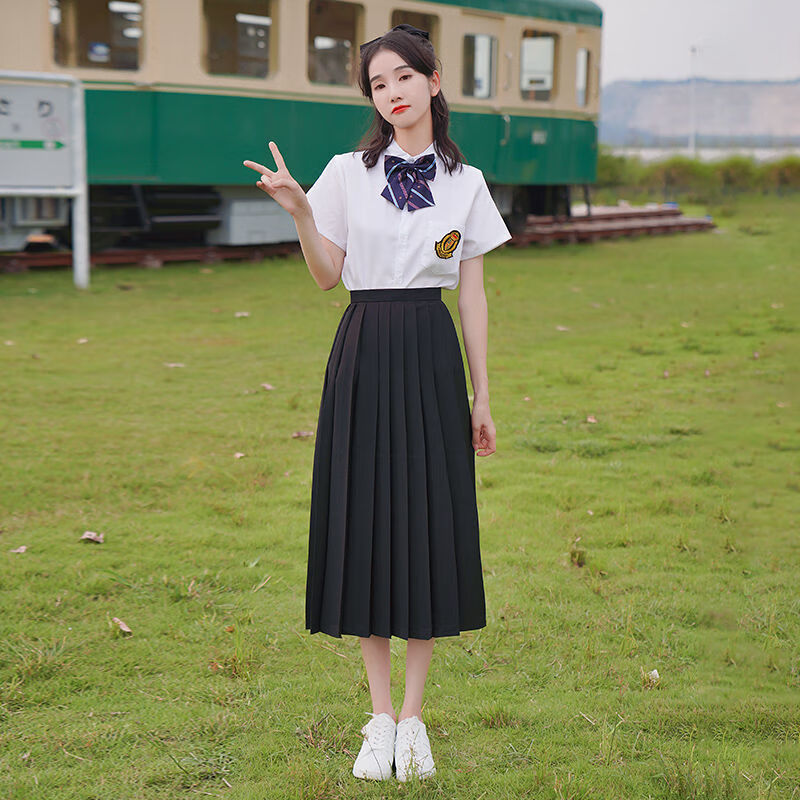 哈勒奇毕业拍照班服套装高中初中学生jk长裙秋季英伦学院风韩版运动会