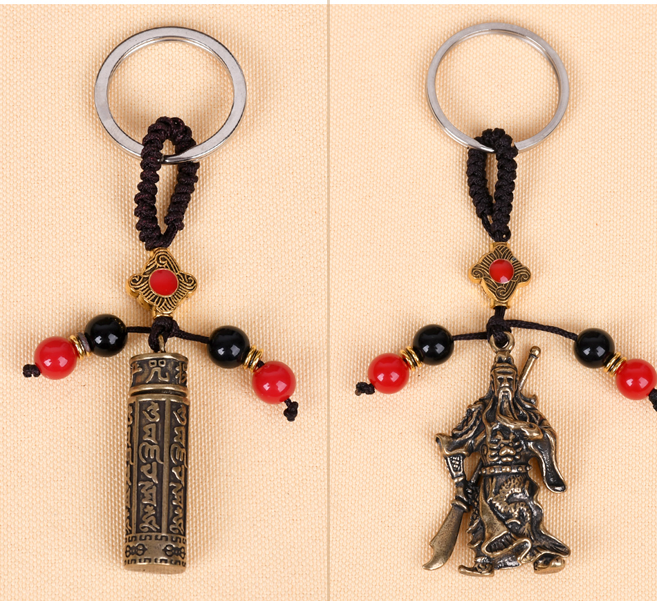 善念阁八大守护本命佛神铜葫芦纯铜钥匙扣汽车饰品男士女款包店铺大门