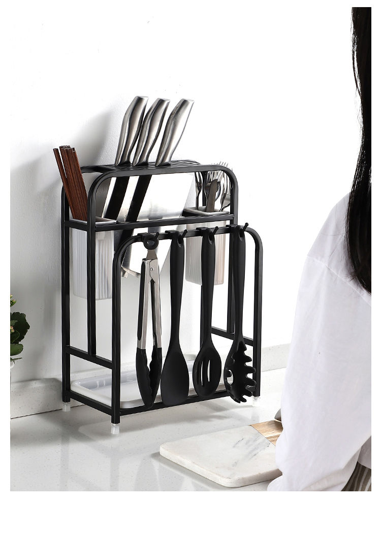 钻板架不锈钢刀架菜板架砧板架放刀具收纳架子菜刀座厨房用品厨房