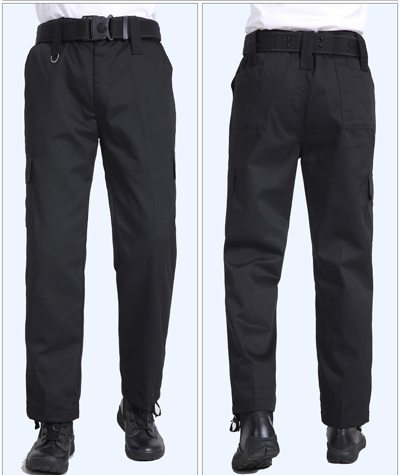 服裤子男劳保耐磨裤春秋黑色加厚作训工装裤工地干活裤子 冬季作训裤