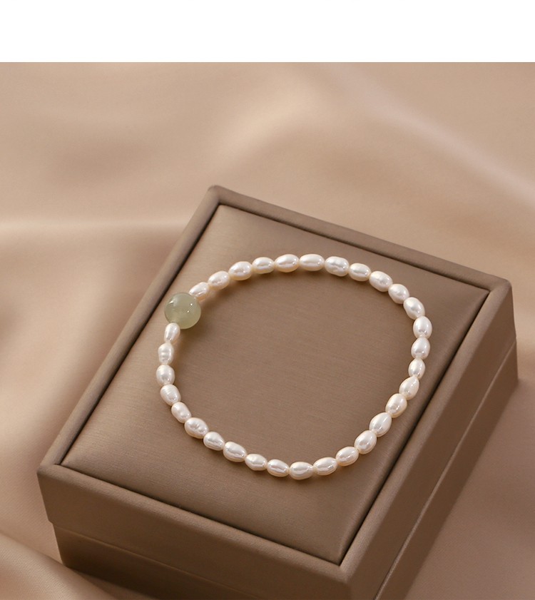 花式天然和田玉淡水珍珠手链女感小众设计轻奢手串天然和田玉珍珠手链