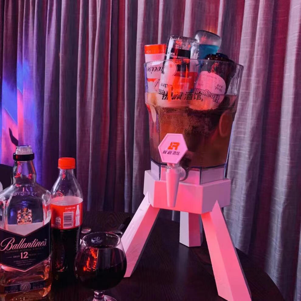 可乐桶容器酒炮酒吧福佳白3升啤酒桶商用带龙头网红可乐桶容器扎啤酒