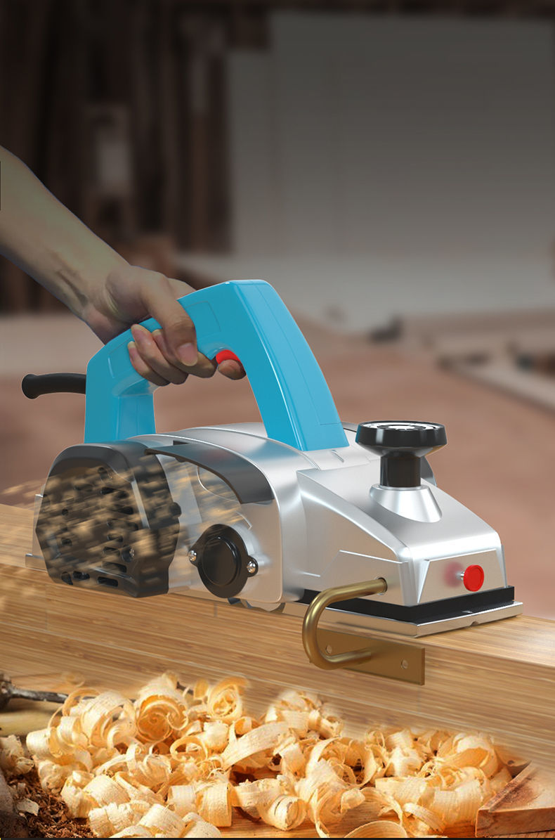 三浦川岛木工电刨电刨子家用小型手电刨机手提创抛手推电动饱抱子