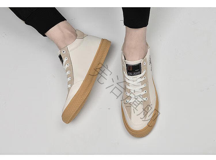 kuse/库瑟好鞋不跳脚意大利工匠专业级隐形增高鞋男鞋休闲板鞋2022