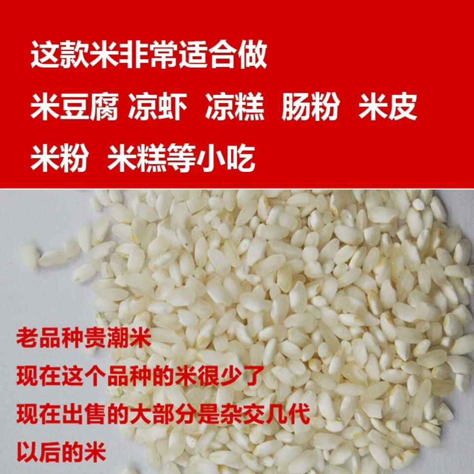 贵潮米桂朝米米皮米豆腐肠粉凉虾凉糕米粉专用大米50斤25kg