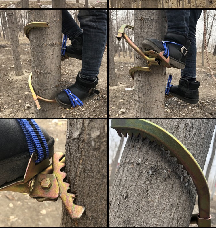 爬树神器爬树神器电工木杆脚扣爬树工具电信登杆脚扣电线电缆电线杆