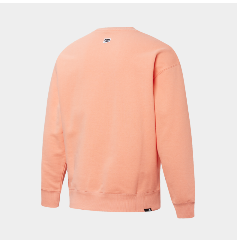 puma彪马官方新款男子运动休闲圆领卫衣downtown533677桃粉色28s170