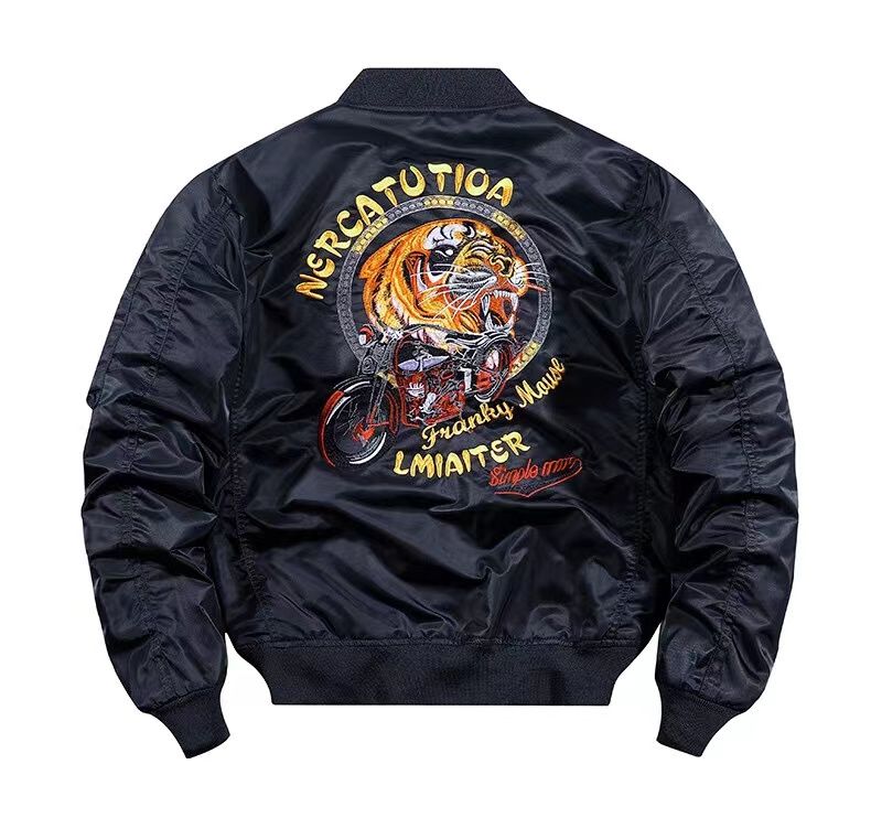 夹克外套男冬季新款ma1美式飞行员秋冬季夹克男士生棒球机车服春款