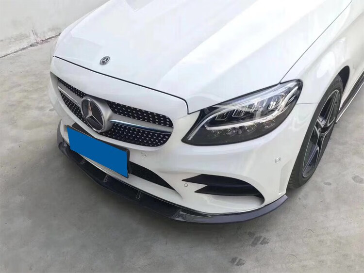 适用于新款奔驰c级200 260l c63 coupe改装psm款碳纤维前唇前铲 19-in