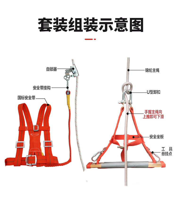 高空作业安全绳教程图片