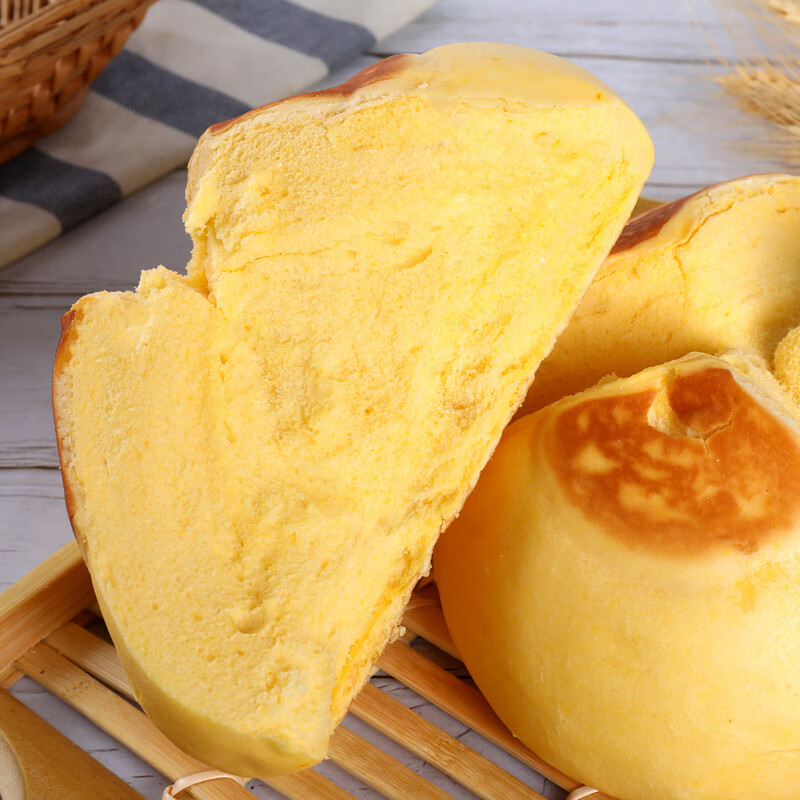 南瓜奶香开花大馒头纯手工山东中式牛奶结婚花馍馍胶东花饽饽馒头