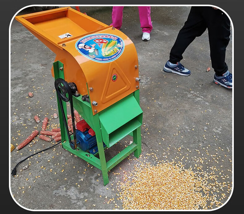 玉米脱粒机家用小型v全自动电动大型苞谷米剥打玉米机器脱粒机大口