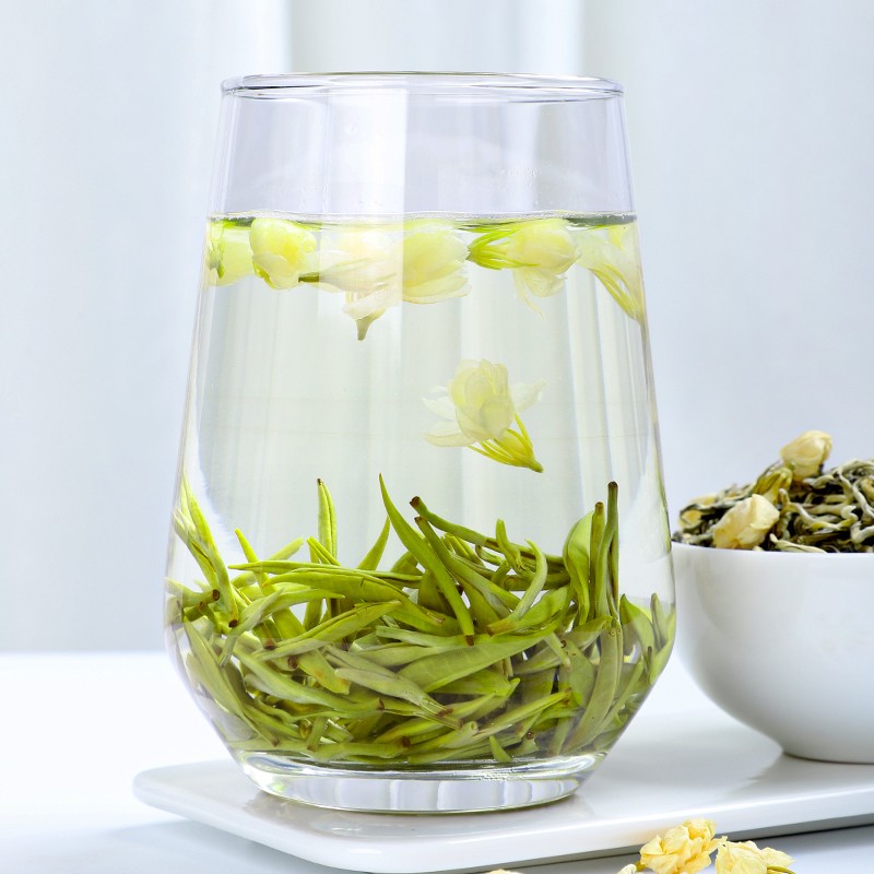 陈一凡茉莉白雪250g八窨特级茉莉花茶浓香型茶叶2021新茶茉莉白玉兔大