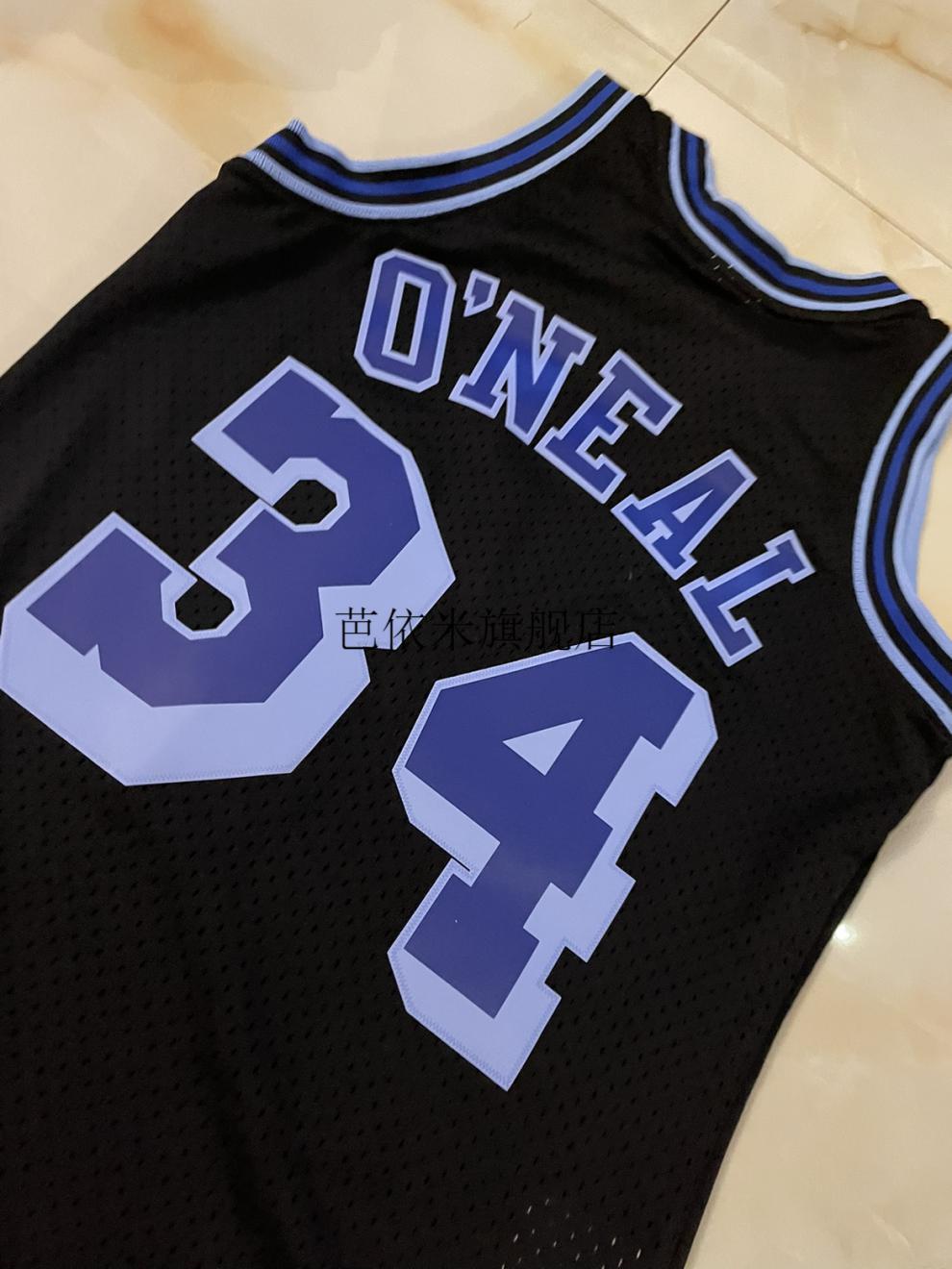 nba湖人队 nba球衣洛杉矶湖人队奥尼尔sw复古篮球背心mitchell ness