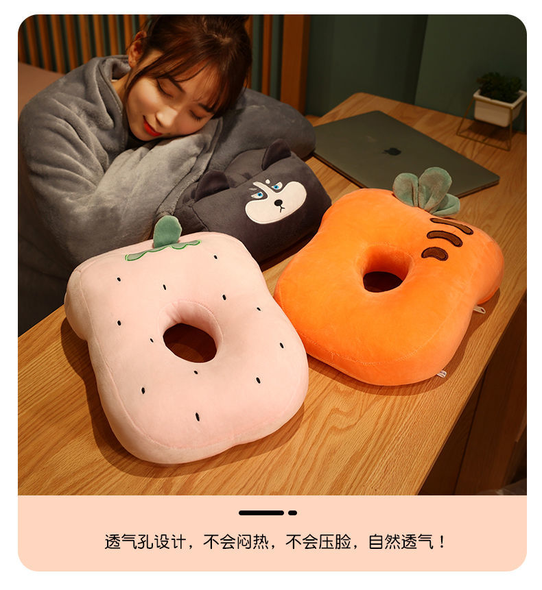 精选午睡枕趴睡枕办公室靠垫抱枕午休枕头学生趴趴枕教室趴着睡觉神器