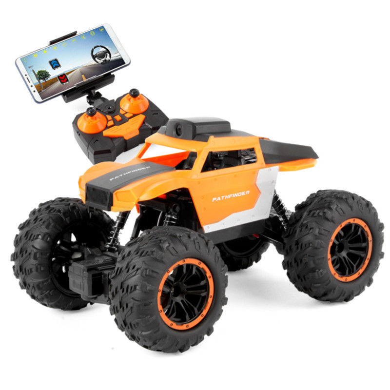 万代4g网络远程遥控车带wifi手机拍照录像有摄像头四驱越野攀岩弹跳