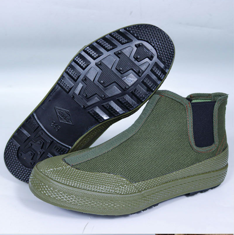 结盟者耐磨高帮劳保透气工装户外解放胶鞋防滑登山工地耐磨元宝鞋201