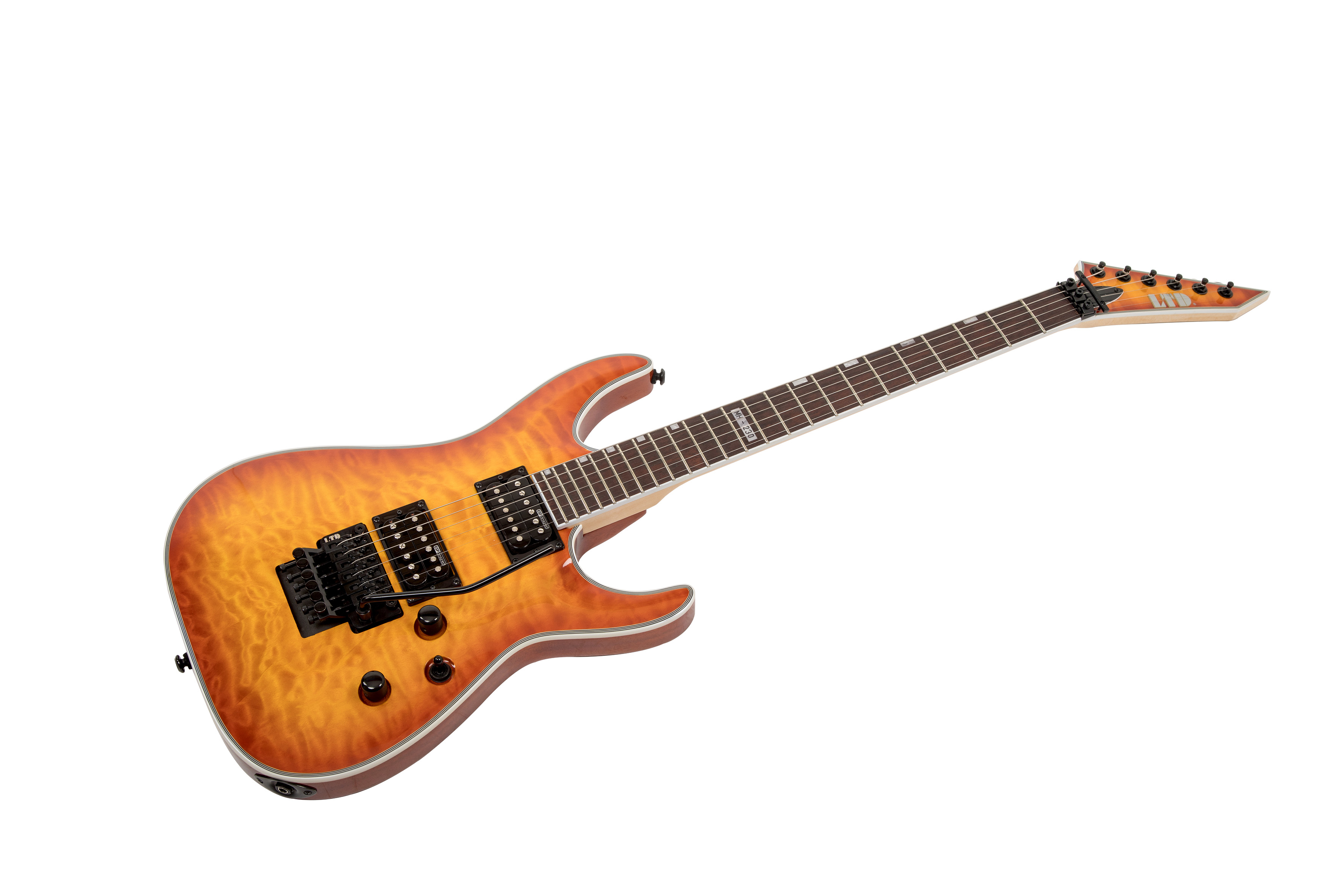 esp mh-230 电吉他 重金属 摇滚 流行24品双摇电吉他 姜黄色mh230