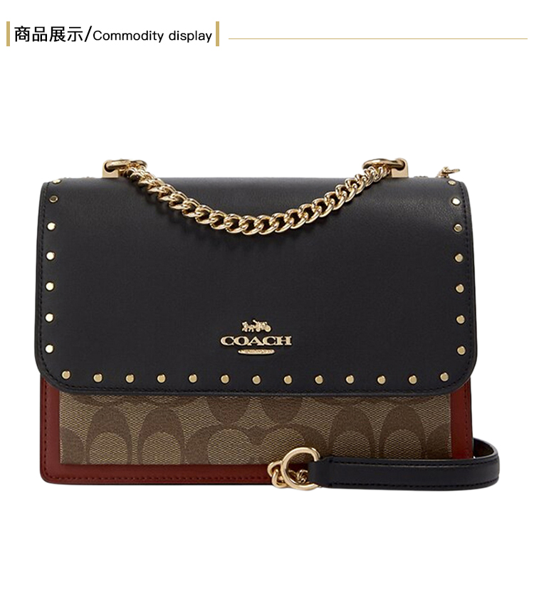 香港直邮coach蔻驰女包klare系列单肩斜挎包时尚休闲拉链小方包百搭