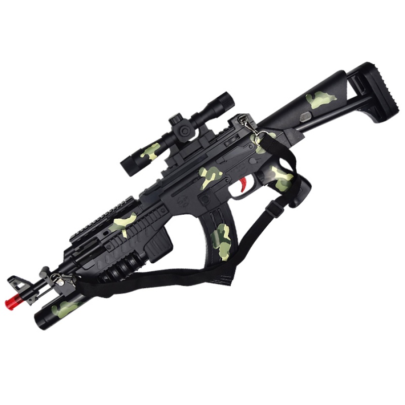 适用于儿童声光玩具枪男孩电动冲锋枪手抢宝宝玩具机关枪 8021款电动