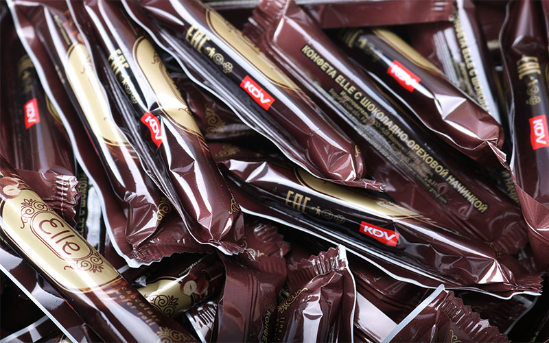 【5折】俄罗斯进口巧克力酱坚果夹心榛子味巧克力棒蛋卷糖果威化