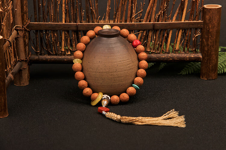 高端品质正圆尼泊尔凤眼菩提手串佛珠小单圈手持男女念珠蜜蜡配饰文玩