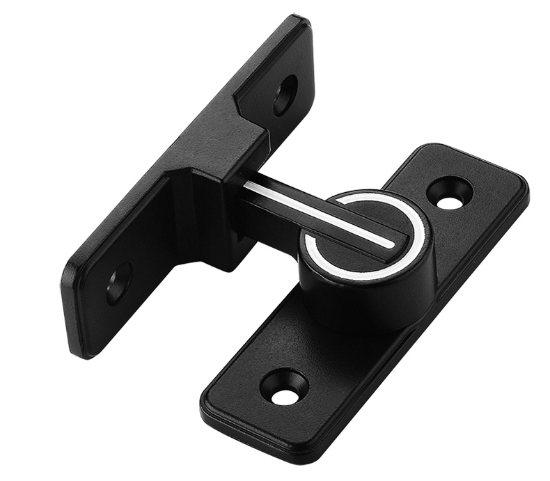 免打孔门扣90度卫生间门锁神器推拉门锁扣卡扣移门180度插销门栓砂银