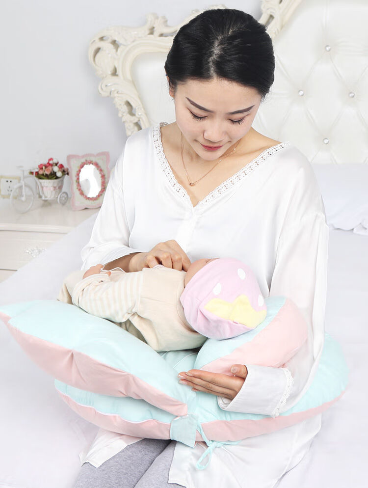 哺乳枕头喂奶枕护腰抱娃神器横抱婴儿椅躺喂侧夏天垫母乳喂养夏季纯棉