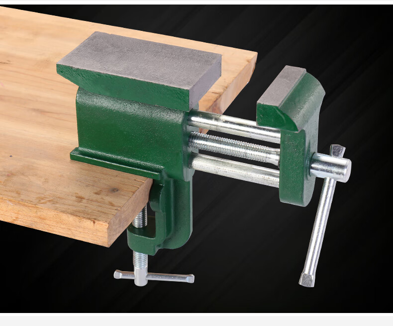 定制适用台虎钳平面敲打平口钳多功能桌虎钳小型台钳带台砧铁砧夹具大