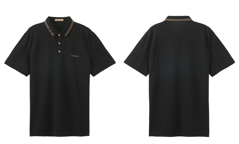 raidyboer雷迪波尔线上线下同款夏季新款男士翻领短袖polo衫7021黑色