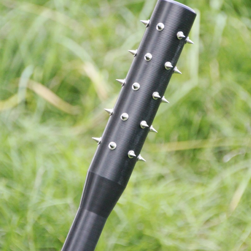 指虎 防身戒指 指虎钥匙扣 加长实心塑钢狼牙棒防身居家带刺棒球棍