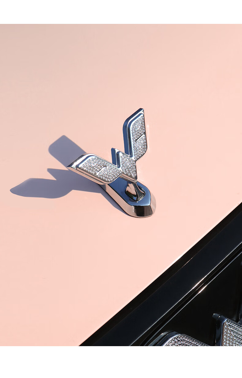 五菱宏光miniev改装立体车标贴机盖镶钻金属立标迷你ev爆改 五菱-铝