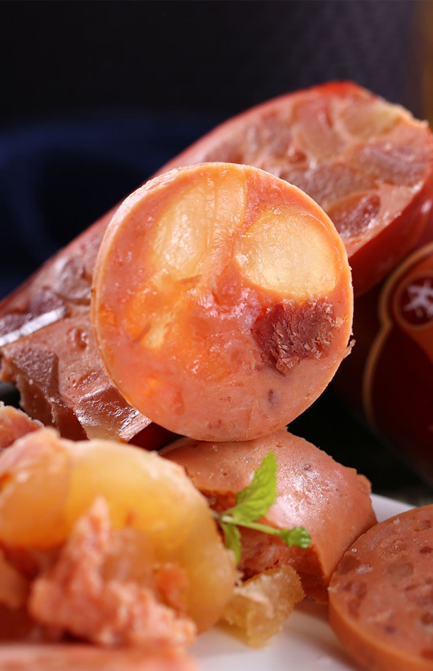 五折俄罗斯风味牛筋肠俄式牛肉香肠大块肉筋火腿肠清真食品350克包装