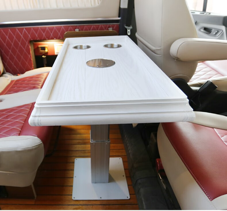 适用于全顺房车改装升降桌板大通v80汽车餐桌水杯支架房车配件汽车用