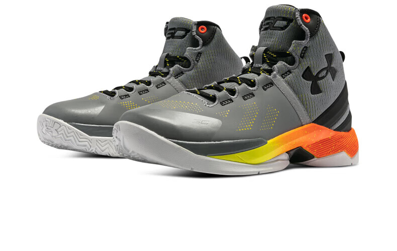 官方ua秋冬curry2小码运动篮球鞋3026054灰色10034 灰色100 28.