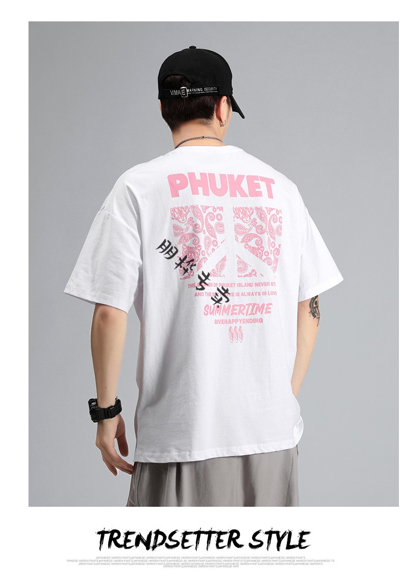 t恤男夏季新款宽松纯字母印花体恤国潮打底衫 黑色 m【图片 价格 品牌