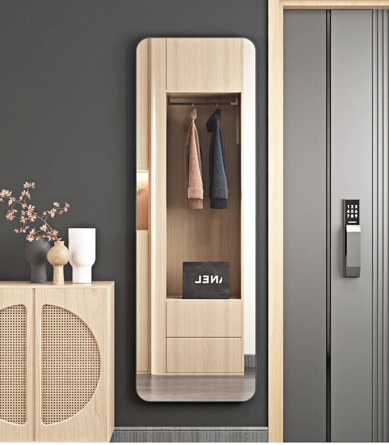 镜子全身贴墙 等身镜仪容镜全身穿衣镜子贴墙自粘女生家用舞蹈免打孔