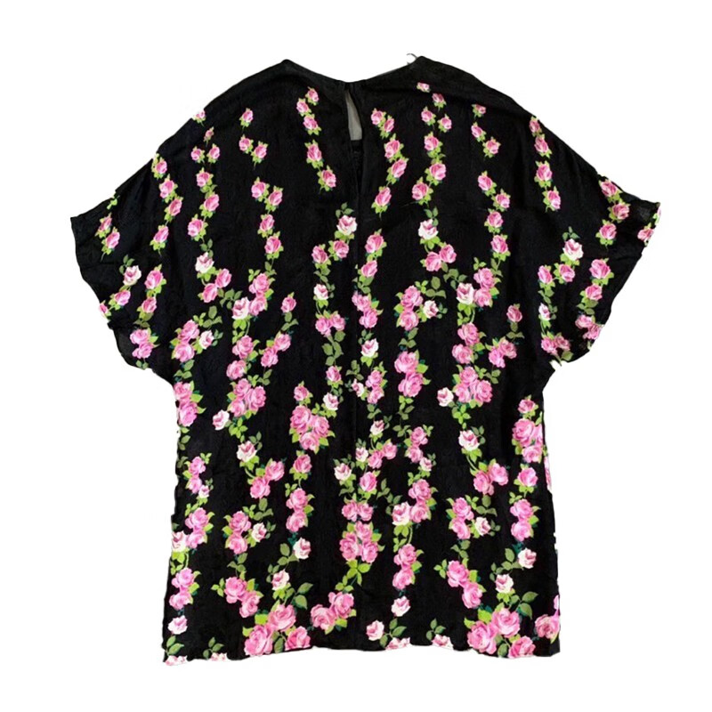 gucci古驰花卉女士上身短袖t恤ay印花36