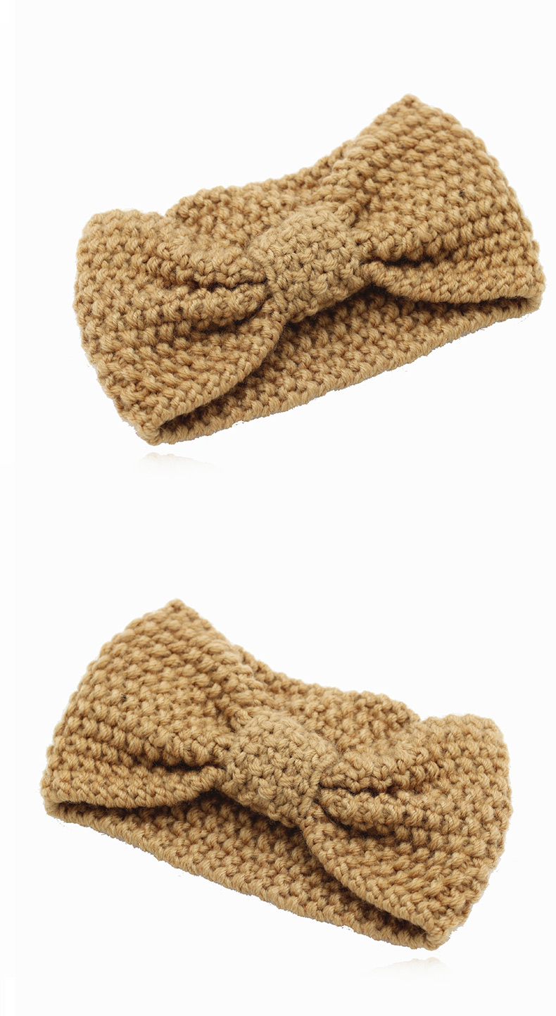 wsryxxsc 韩版宽边百搭针织毛线发带发箍头箍宽发箍女冬季时尚编织