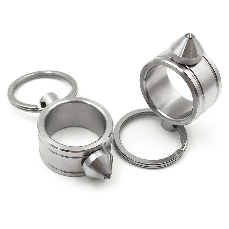 暗器飞针防身戒指指虎女子防身用品拳刺多功能指环小同款 加大号(内