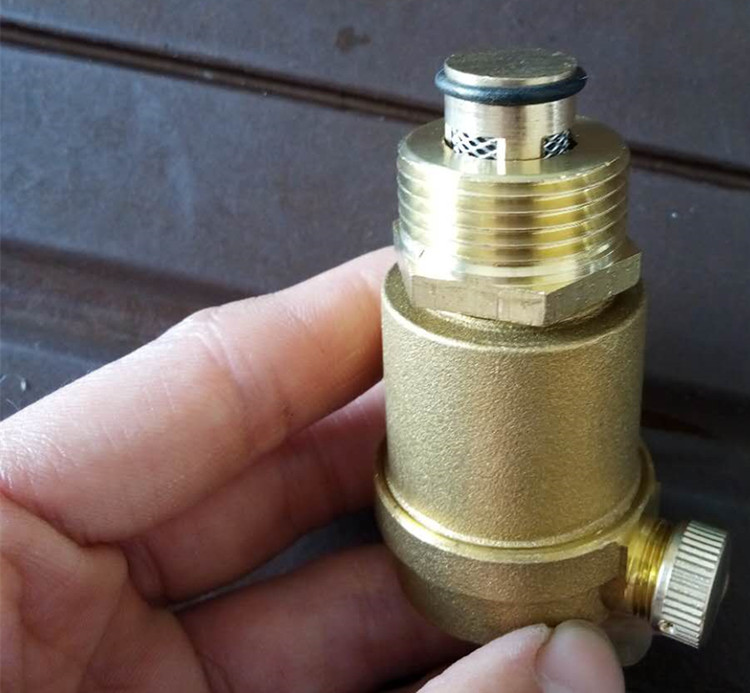 锅炉自动排气阀透明dn20针式隔离立式暖气铜 铝排气阀管放气阀6分