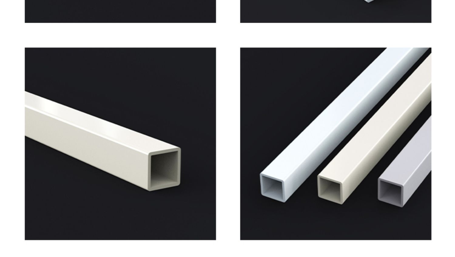 塑料pvc方管方通正方形长方形空心管家装建材桌角垫20 30 40 50mm 【1